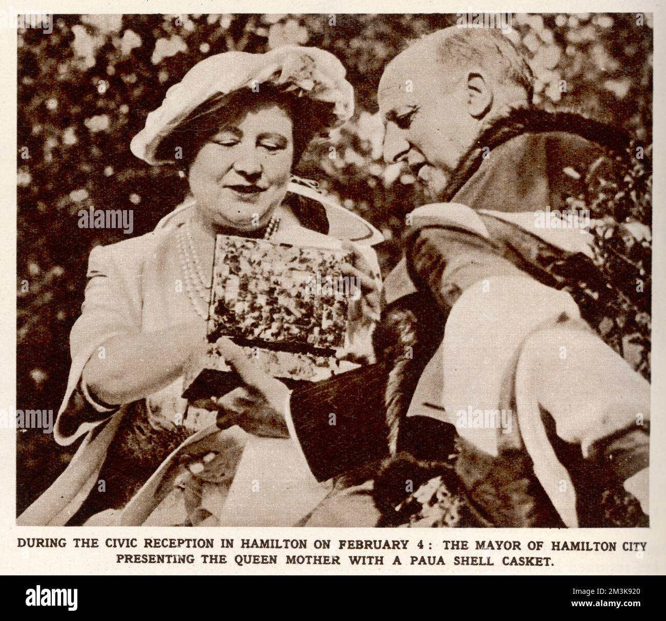 KÖNIGIN MUTTER/NEUSEELAND Stockfoto