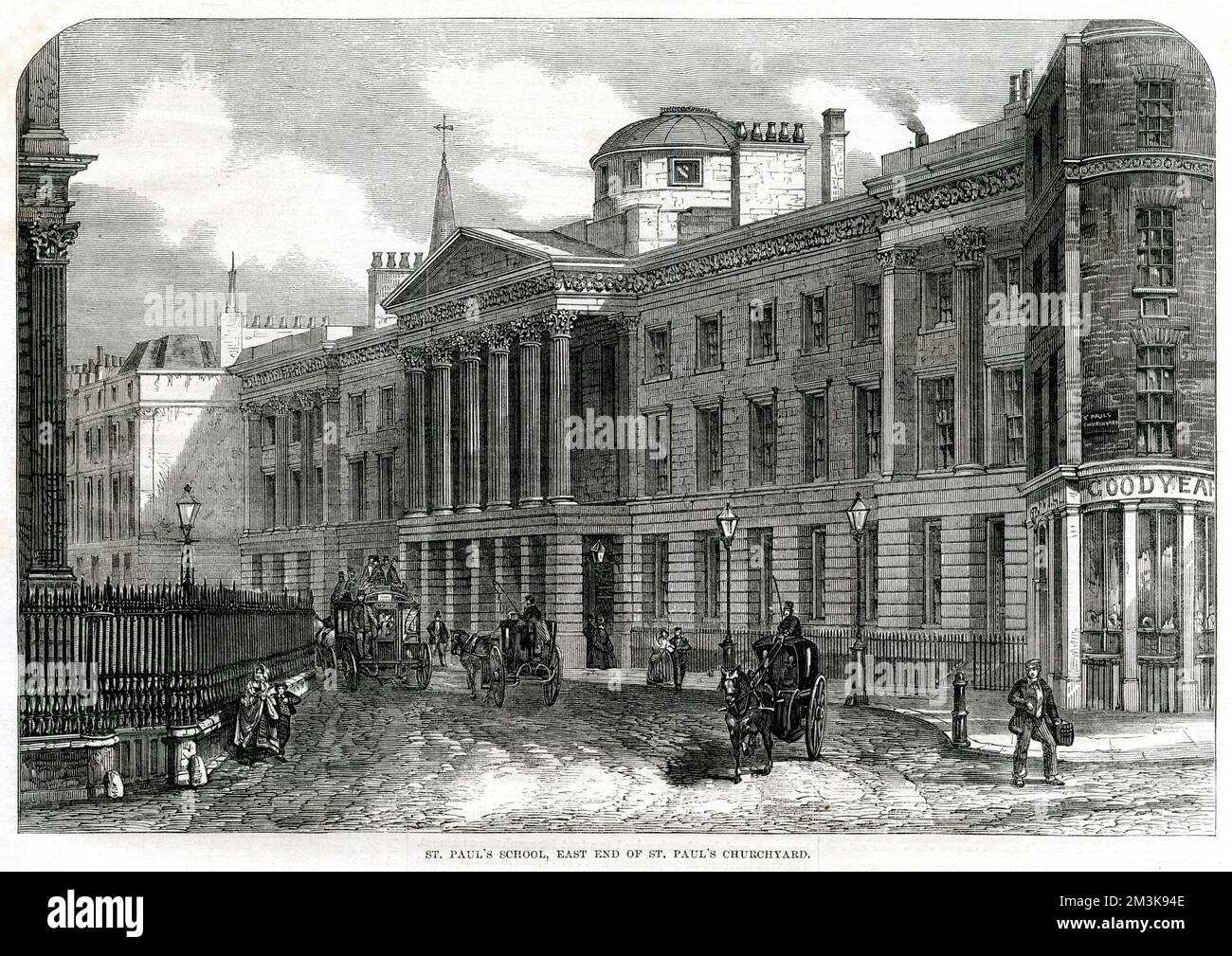 St. Paul's School 1862 Stockfoto