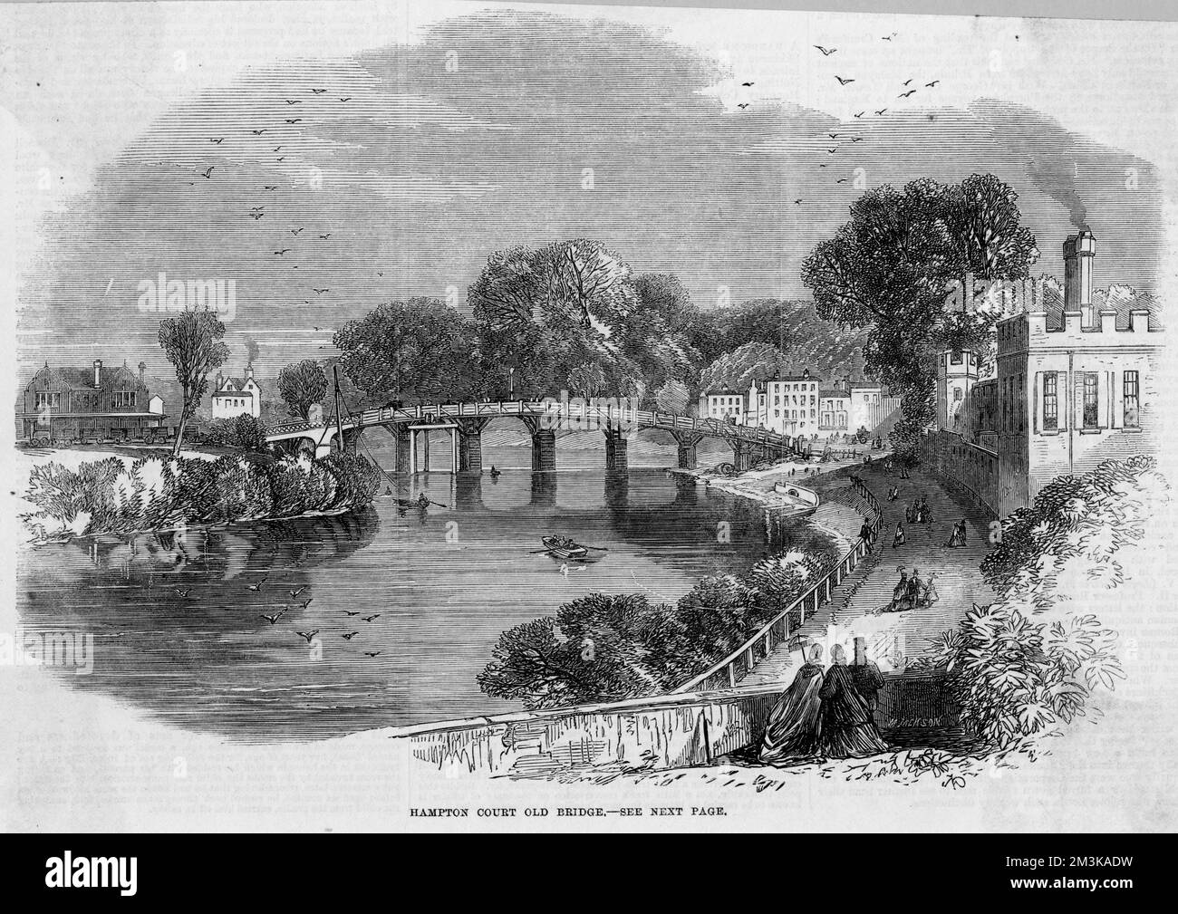 HAMPTON COURT BRIDGE Stockfoto