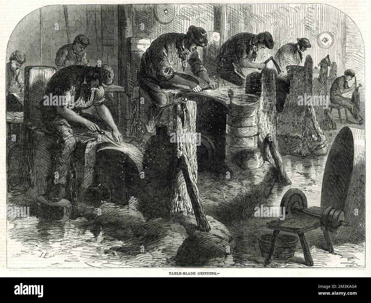 Sheffield Steel produziert 1866 Stockfoto