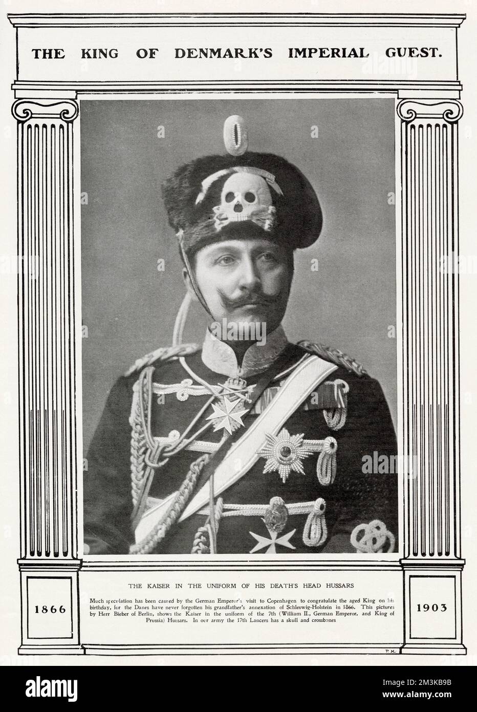 Wilhelm II., deutscher Kaiser (1859-1941), war der letzte deutsche Kaiser und König von Preußen. Datum: 1903 Stockfoto