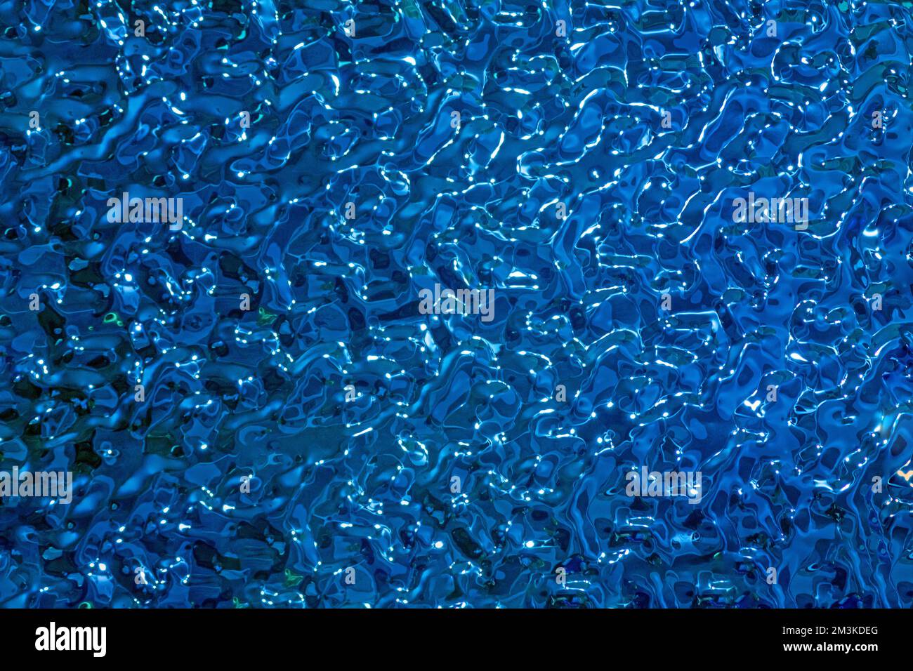 Flüssiges blaues Texturmuster abstraktes Hintergrundbild Stockfoto