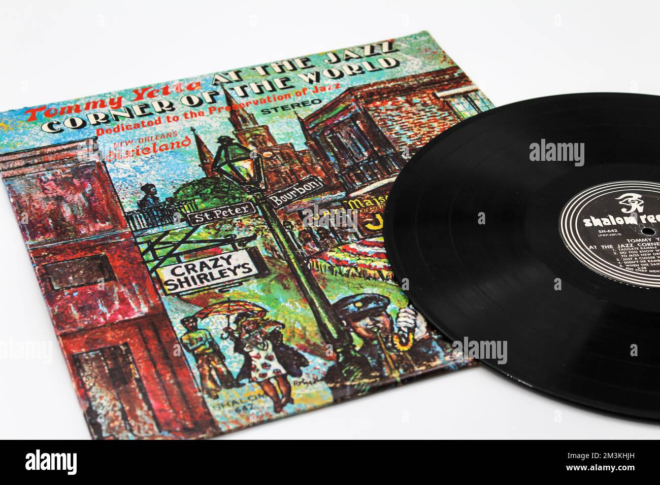 Tommy Yetta, in der Jazz-Ecke des World-Musikalbums auf Vinyl-Platte, lp-Albumcover. Stockfoto