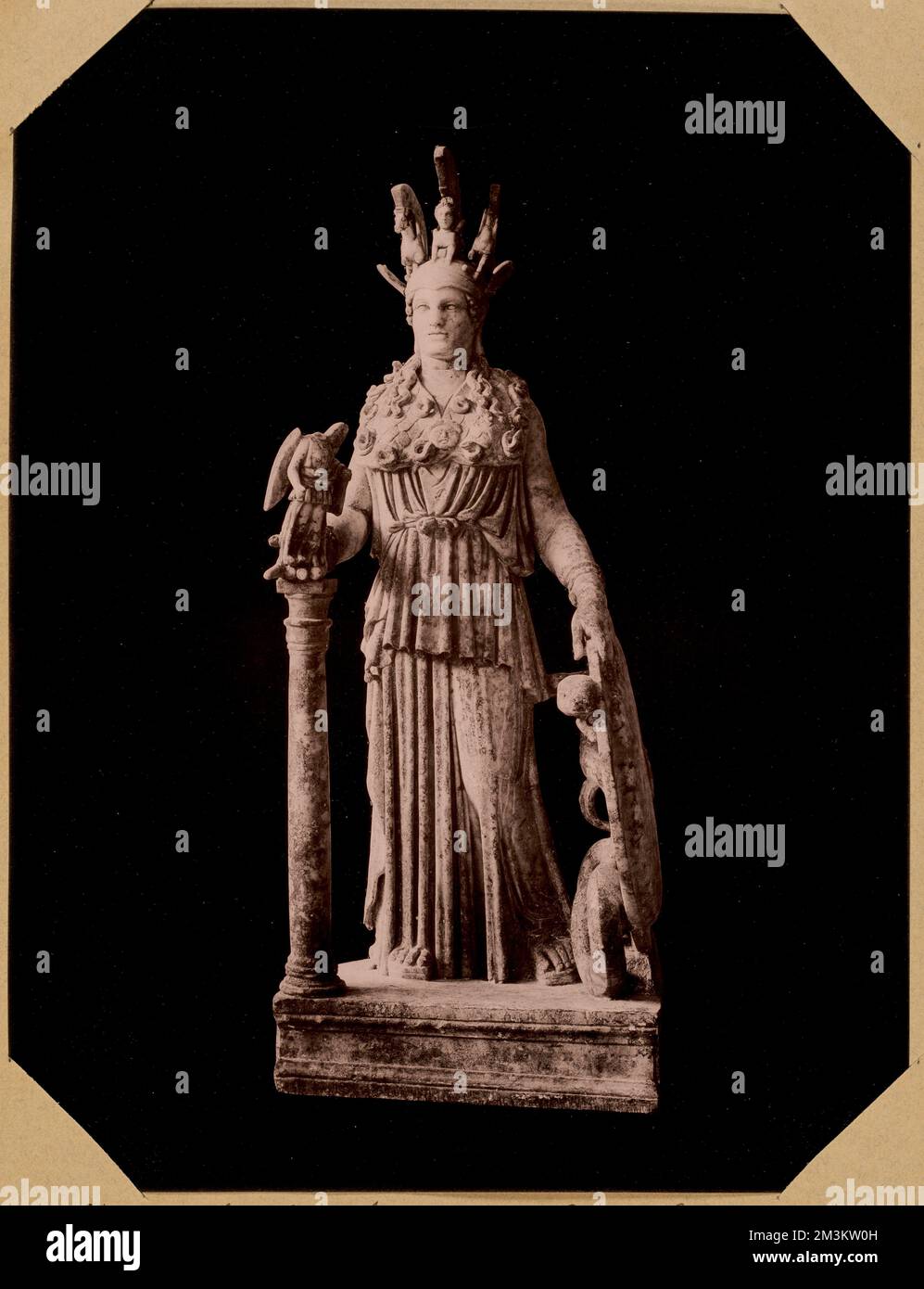 Petite Statue d'Athéna, Antiquitäten, Skulptur, Göttinnen, Athena, griechische Gottheit. Nicholas Catsimpoolas Kollektion Stockfoto