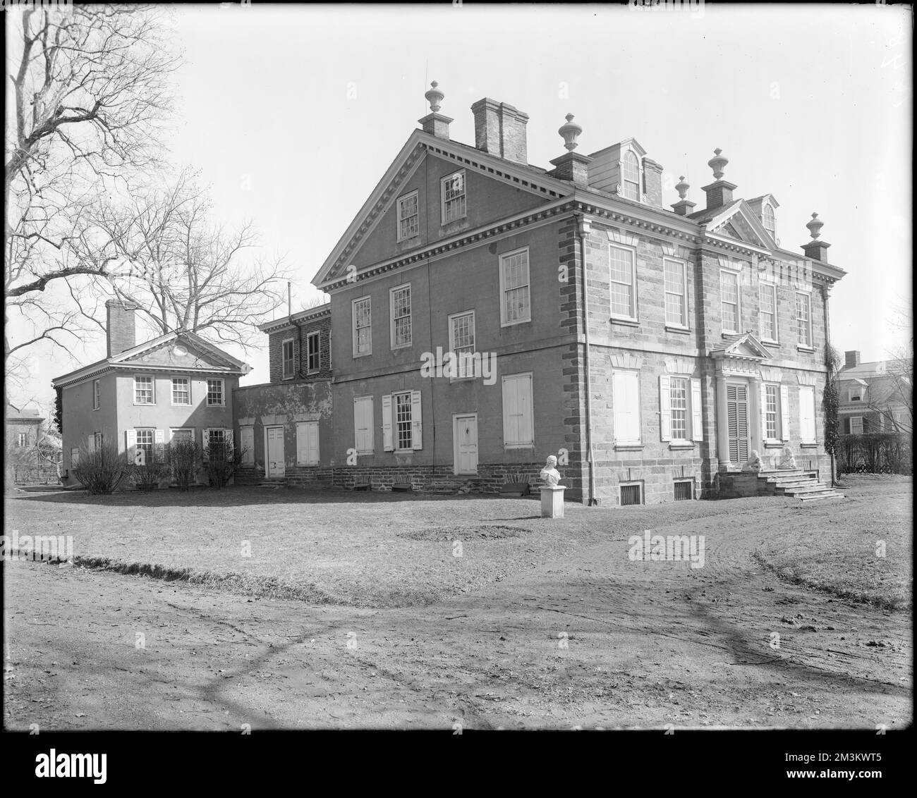 Philadelphia, Pennsylvania, 6401 Germantown Avenue, Benjamin Chew House , Houses, Chew, Benjamin, 1722-1810. Frank Cousins Glass Plate Negatives Collection Stockfoto