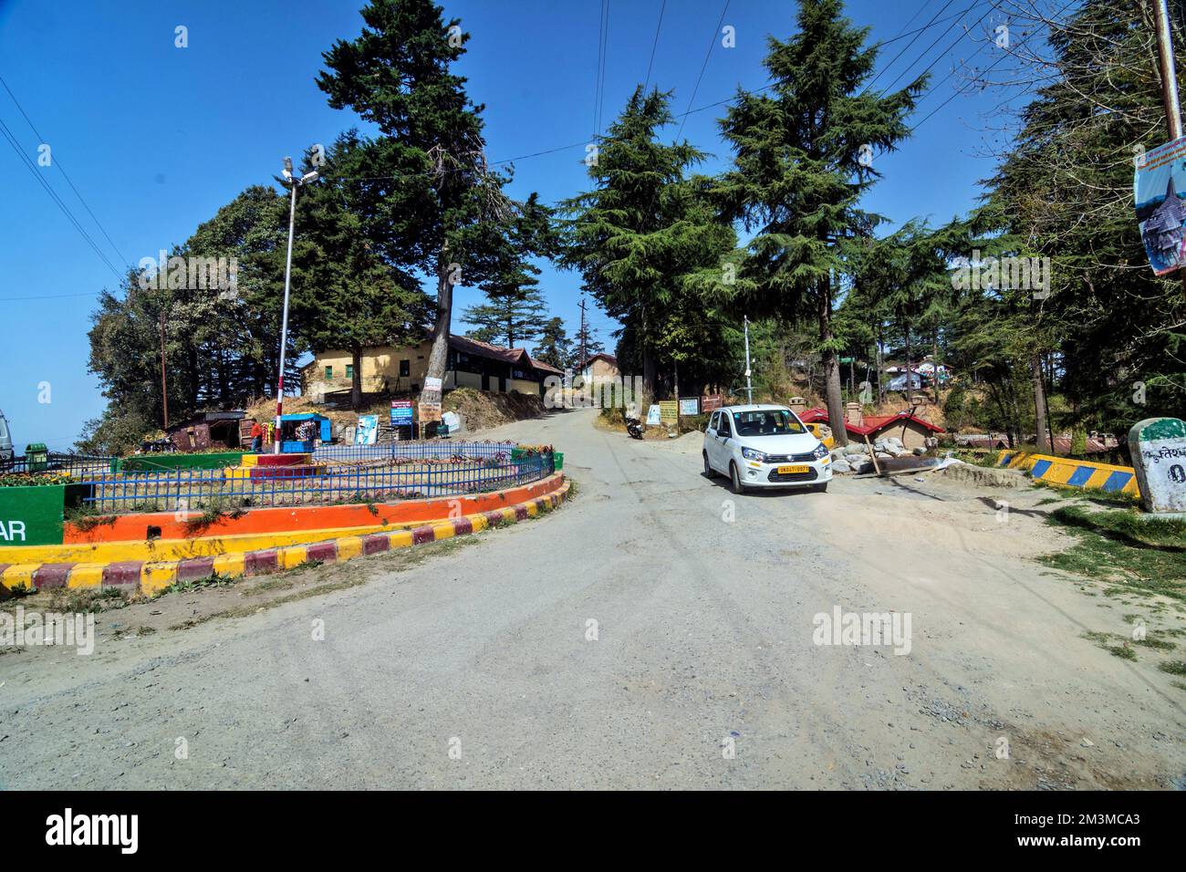 Kreisverkehr, Mukteshwar, Nainital, Kumaon, Uttarakhand, Indien Stockfoto