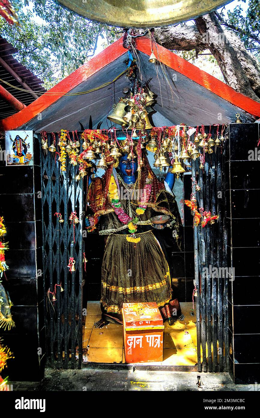Kali-Tempel, Chitai, Almora, Kumaon, Uttarakhand, Indien Stockfoto