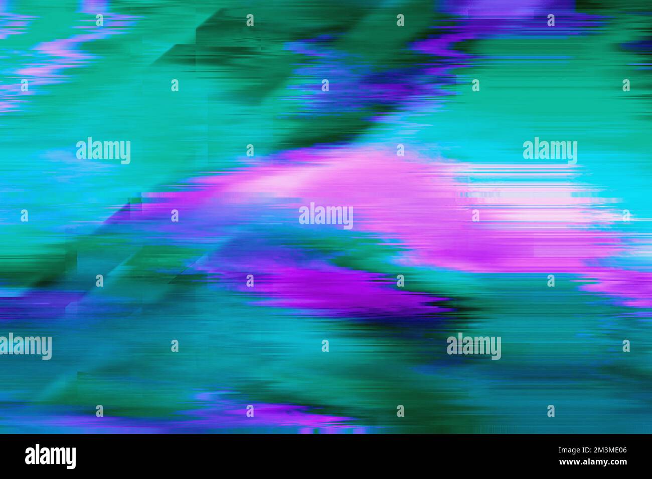 Motion Glitch Multicolored verzerrt texturierten psychedelische Hintergrund Stockfoto