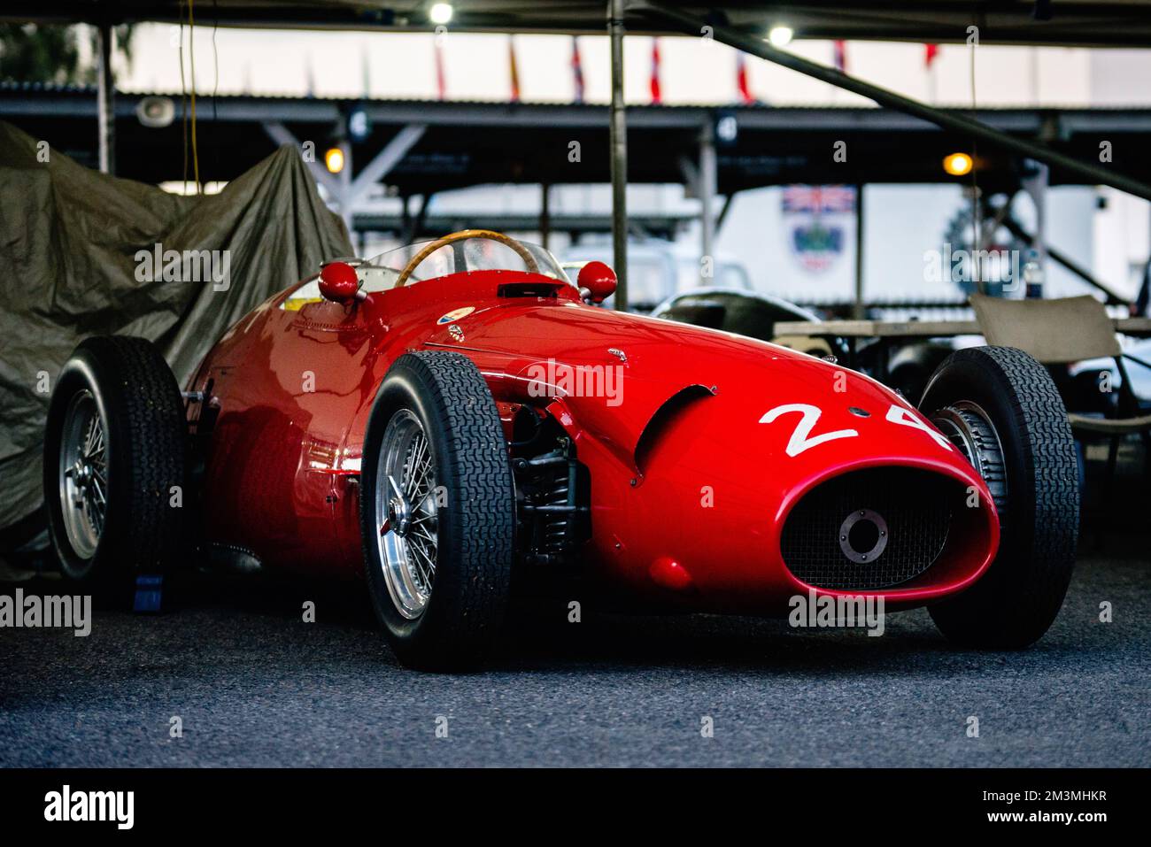 1955 Maserati 250F beim Goodwood Revival Stockfoto