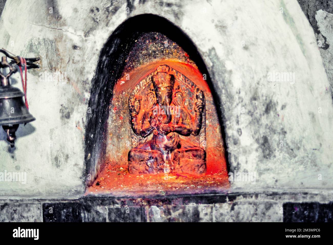 Lord Ganesh Idol, Muktinath Tempel, Vishnu Tempel, Mustang, Nepal, Asien Stockfoto