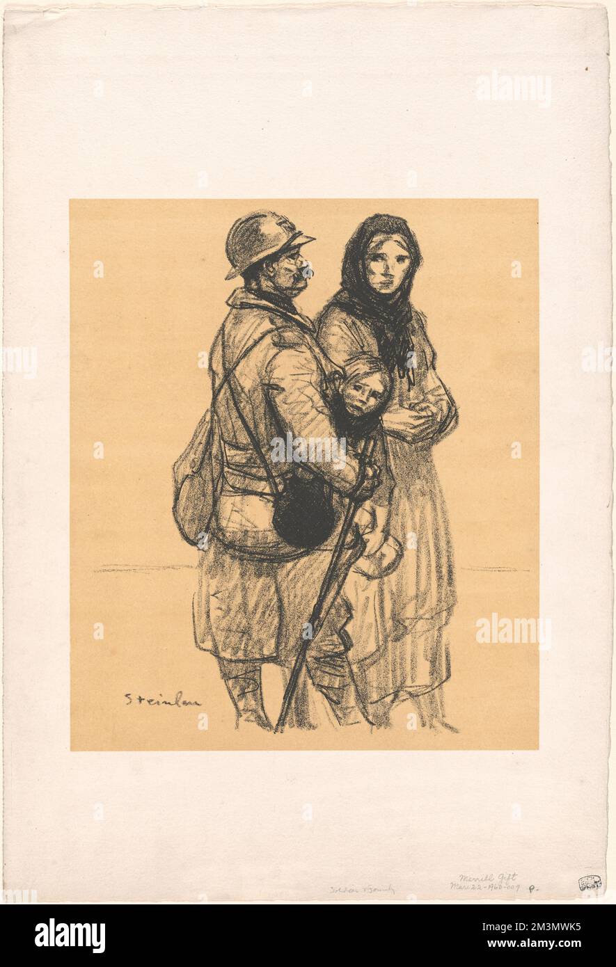 UN poilu á Pétain , Soldaten, Kinder, Krieg, 1914-1918, Verdun, Battle of, Verdun, Frankreich, 1916. Théophile Alexandre Steinlen (1859-1923). Lithografien Stockfoto