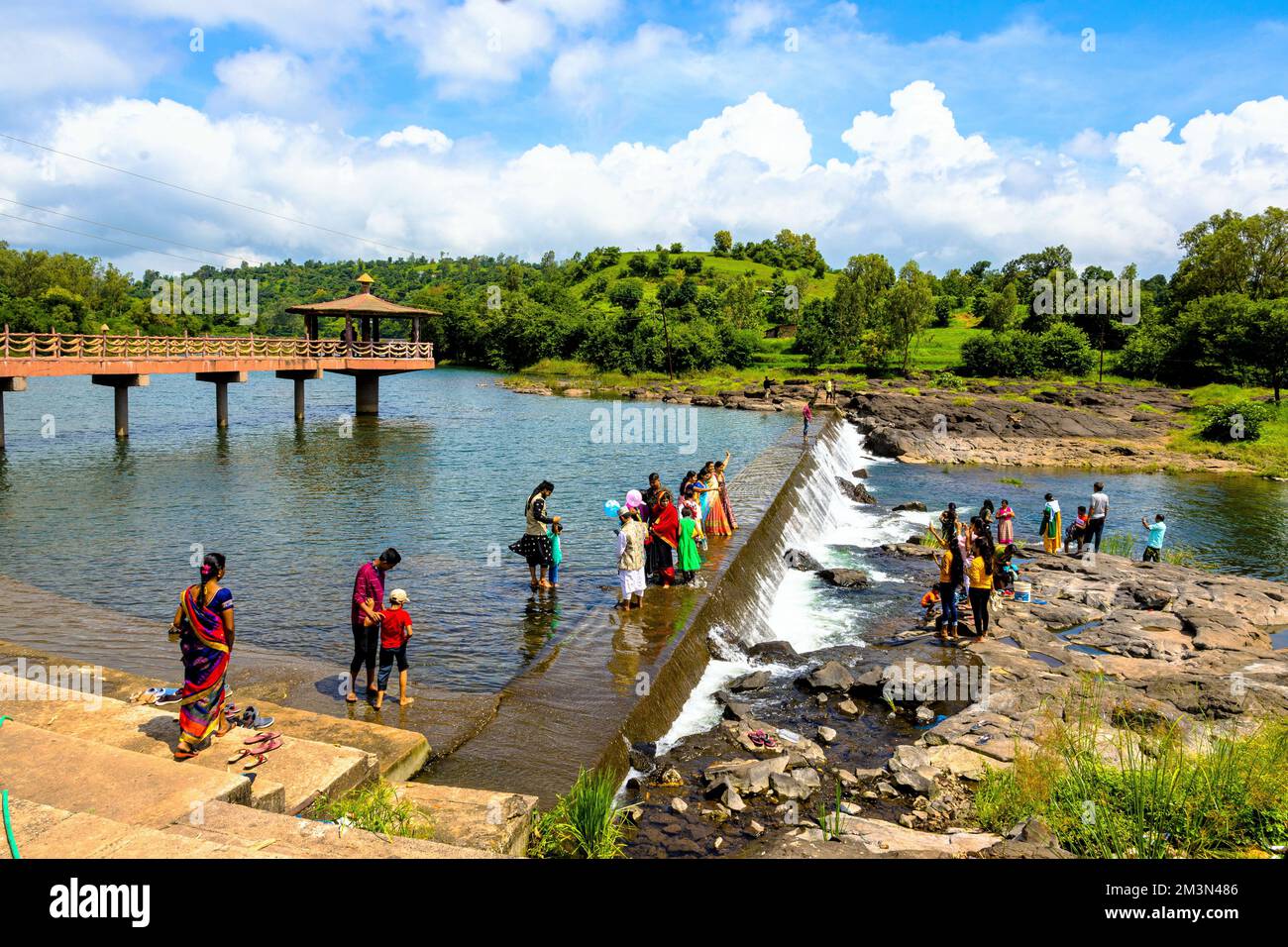 Pravara, Bhandardara, Igatpuri, westliche Ghats, Akole tehsil, Ahmednagar District, Maharashtra, Indien Stockfoto