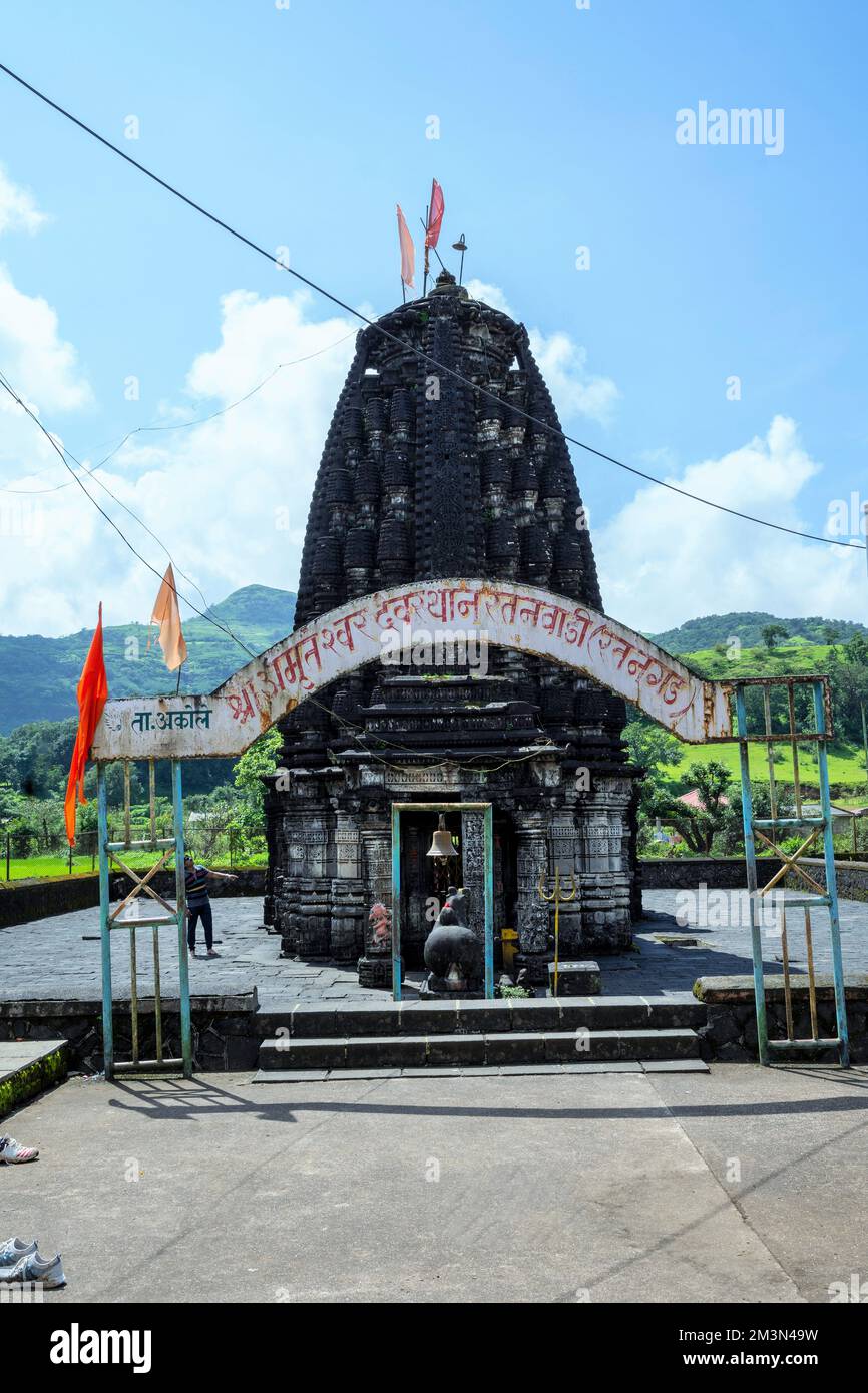 Amriteshwar Tempel, shiva Tempel, Ratanwadi, Ratangarh, Ahmednagar Viertel, Maharashtra, Indien Stockfoto