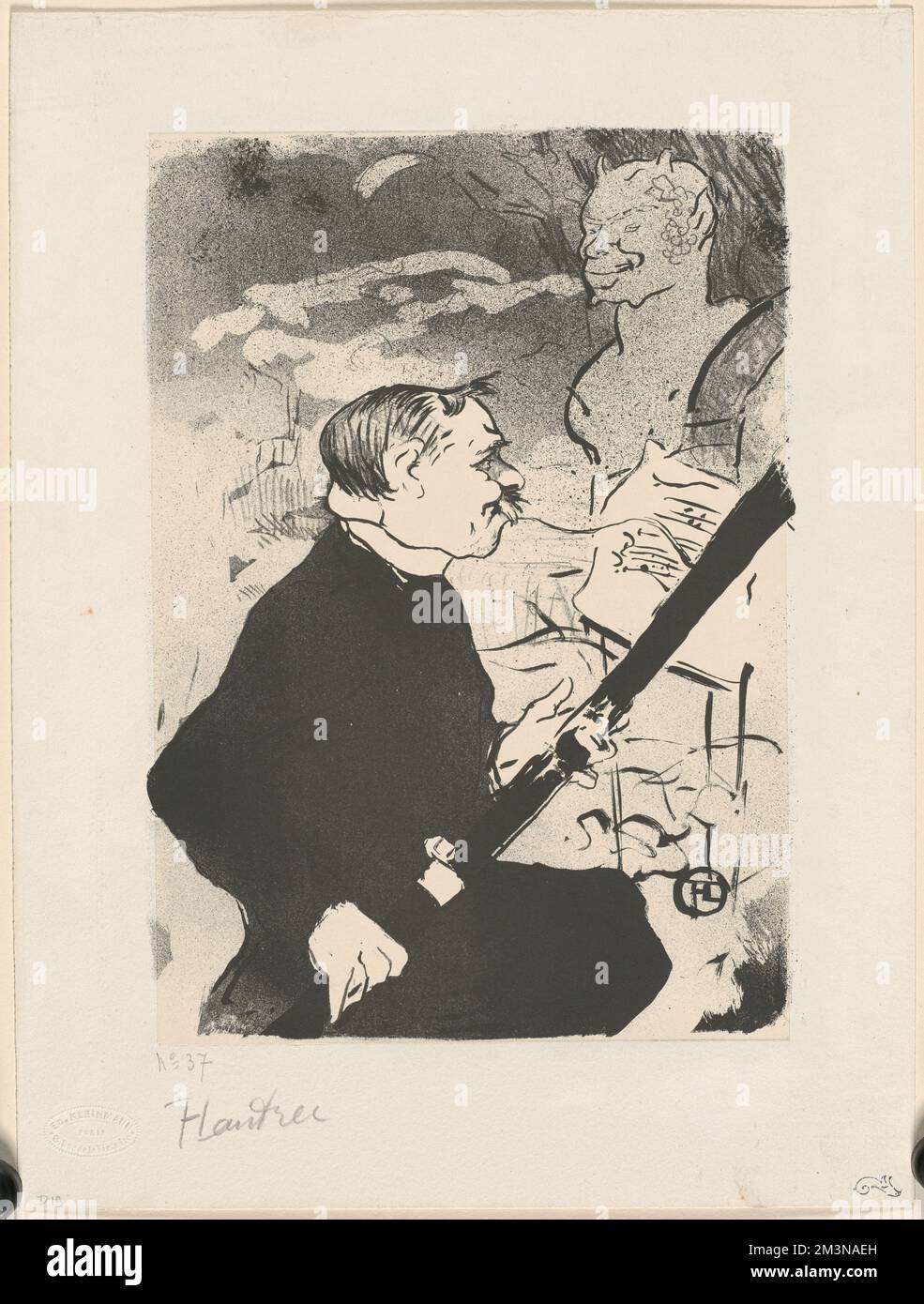 Gieße Toi ein!... , Musiker, Bassoons, Dihau, Désiré. Henri de Toulouse-Lautrec (1864-1901). Ausdrucke und Zeichnungen Stockfoto