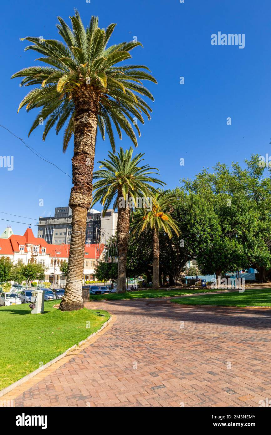 Stadtzentrum von Windhoek. Windhoek ist die Hauptstadt und die größte Stadt Namibias. Südliches