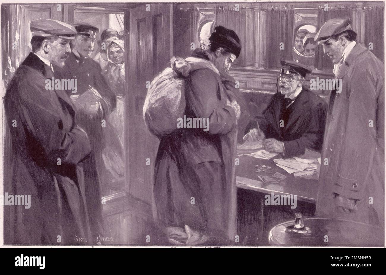 Einwanderung nach Großbritannien Stockfoto