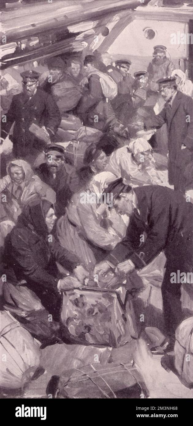 Einwanderung nach Großbritannien Stockfoto