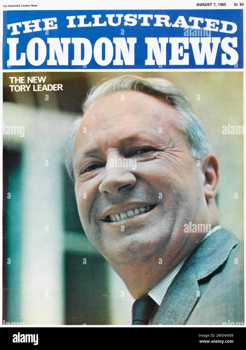 Titelseite der illustrierten London News mit einem Bild von Edward (Ted) Heath (1916 - 2005), dem neuen Tory-Führer und später dem britischen Premierminister von 1970 bis 1974. Datum: 1965 Stockfoto