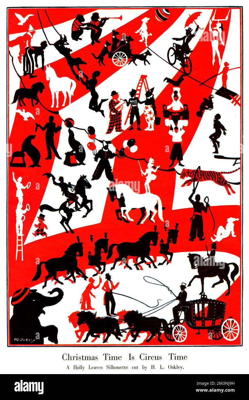 Christmas Time is Circus Time von H. L. Oakley Stockfoto