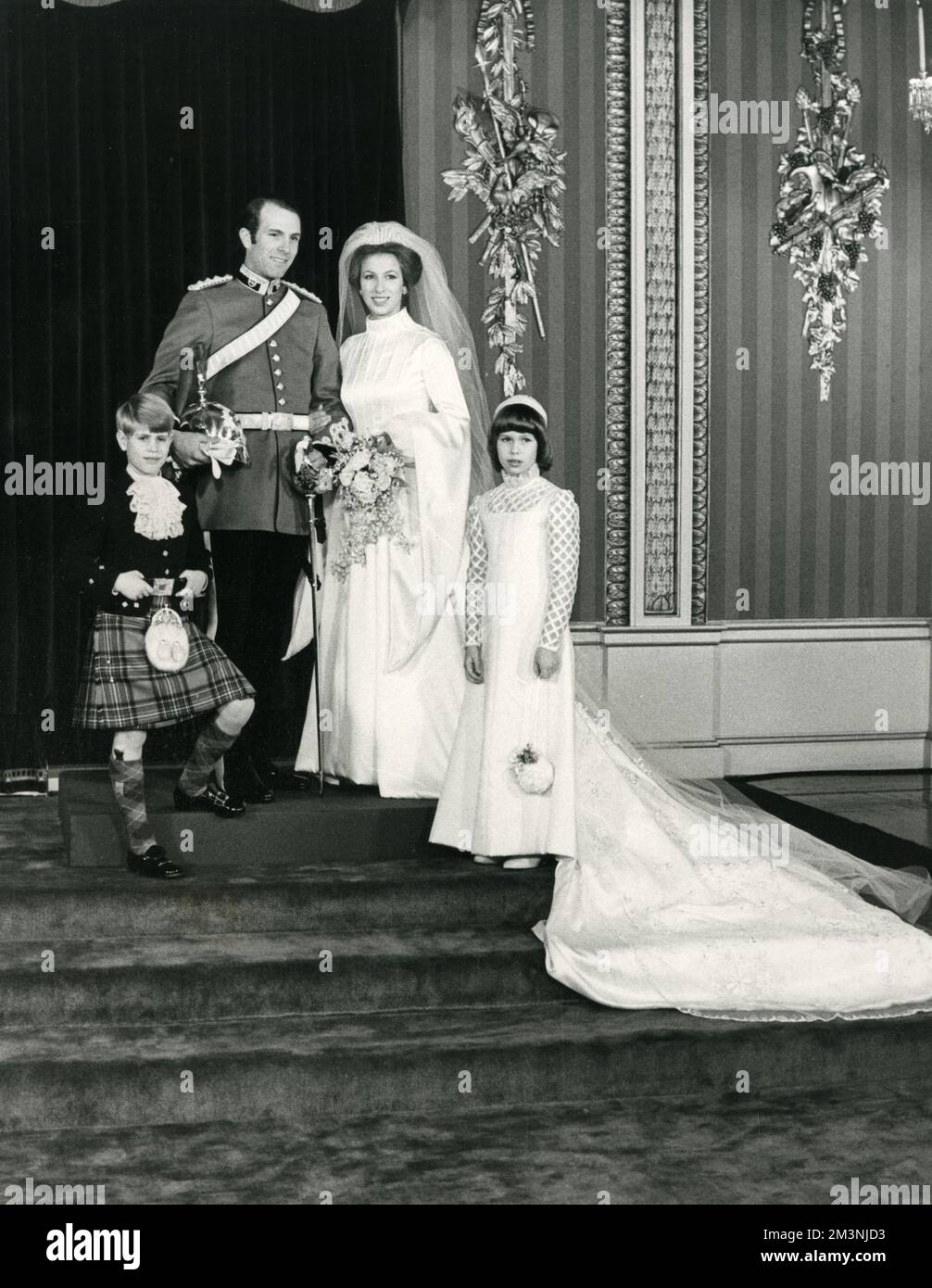 Hochzeit von Prinzessin Anne Stockfoto