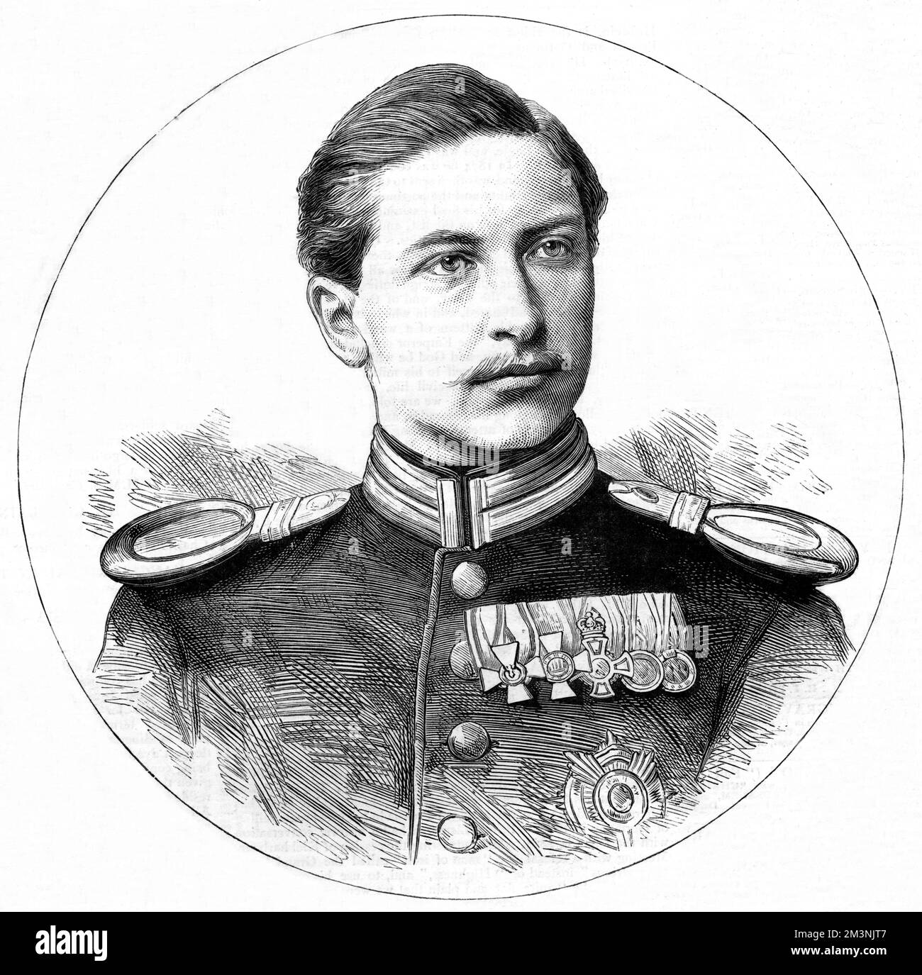 Prinz Wilhelm von Preußen - Hochzeitsportrait Stockfoto