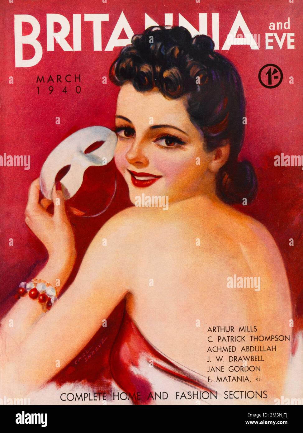 Britannia and Eve Magazine, März 1940 Stockfoto