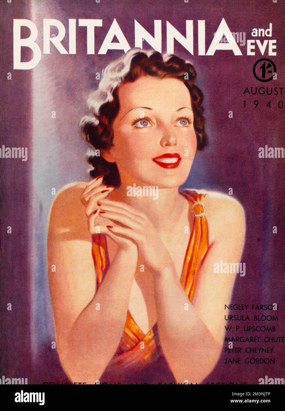 Britannia and Eve Magazine, August 1940 Stockfoto