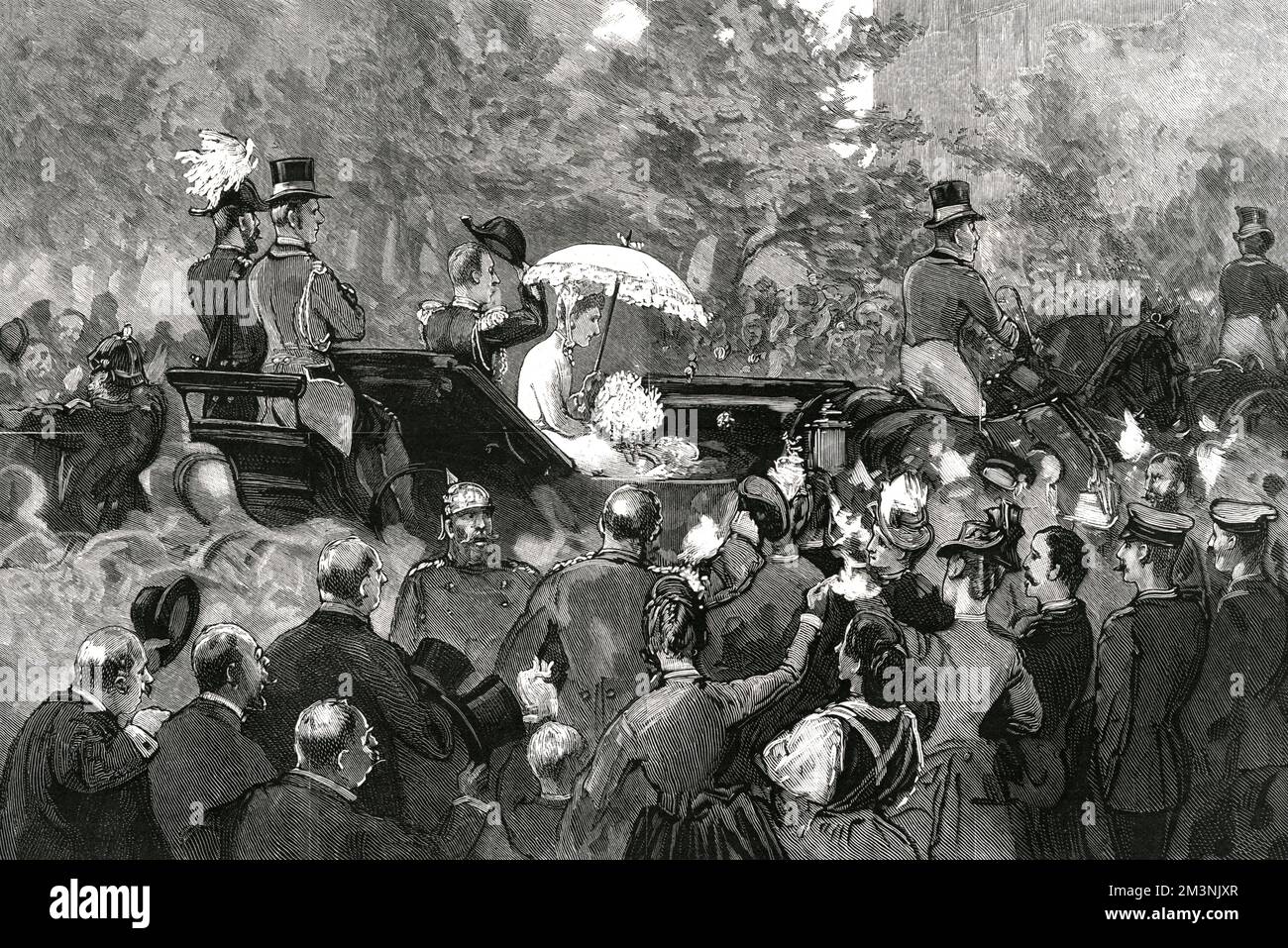 Königliche Hochzeit in Berlin Stockfoto