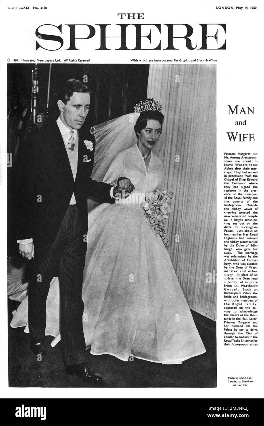 Die Kugel, Königliche Hochzeit Nummer 1960 Stockfoto