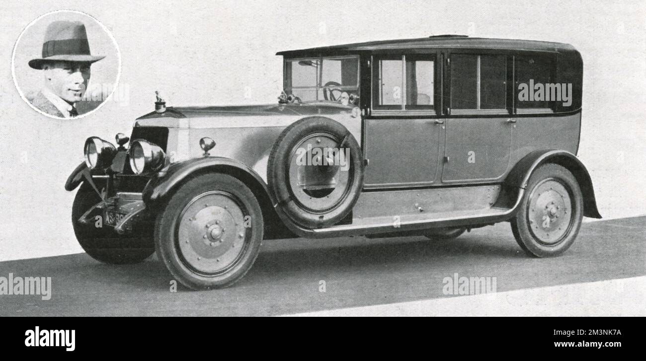 Royal Wedding 1923 - das Flitterwochenauto Stockfoto