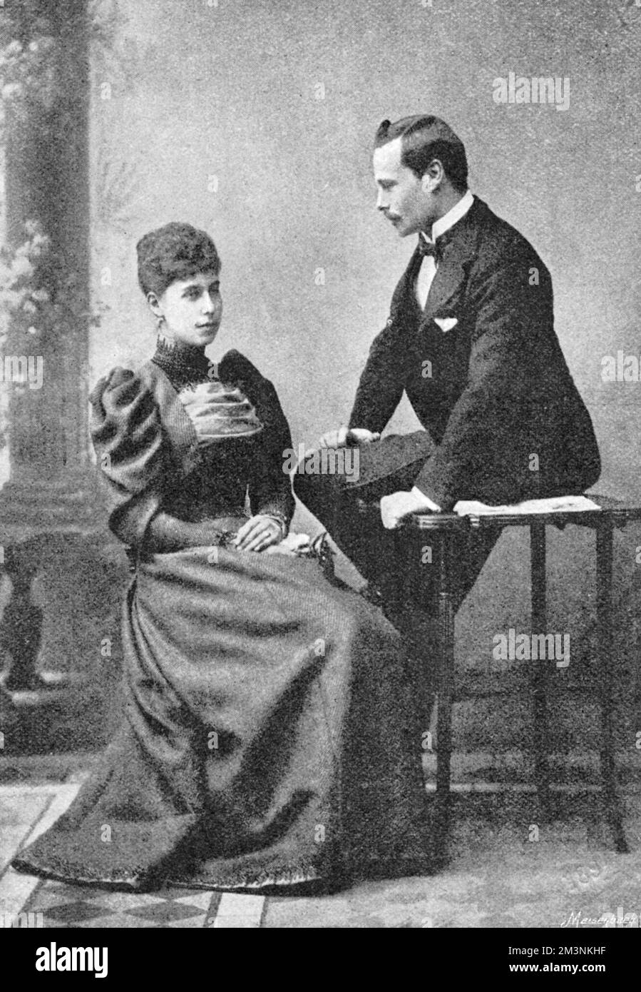 Prinzessin Victoria Melita und Prinz Ernst Ludwig von Hessen Stockfoto