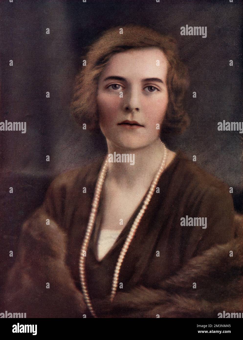 Frau Edwina Cynthia Annette Ashley, später Lady Louis Mountbatten, Gräfin Mountbatten von Birma und Vicereine von Indien (1901-1960). Edwina war die Tochter von Wilfred Ashley, Abgeordneter und Enkelin des großen Geldgebers Sir Ernest Cassel. Sie heiratete Lord Louis Mountbatten 1922. Datum: 1922 Stockfoto