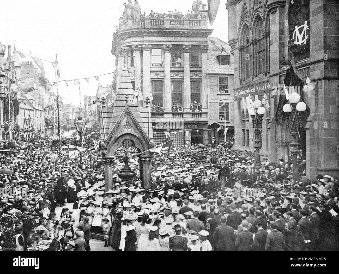 Königliche Hochzeit 1893 - Feierlichkeiten in Inverness Stockfoto