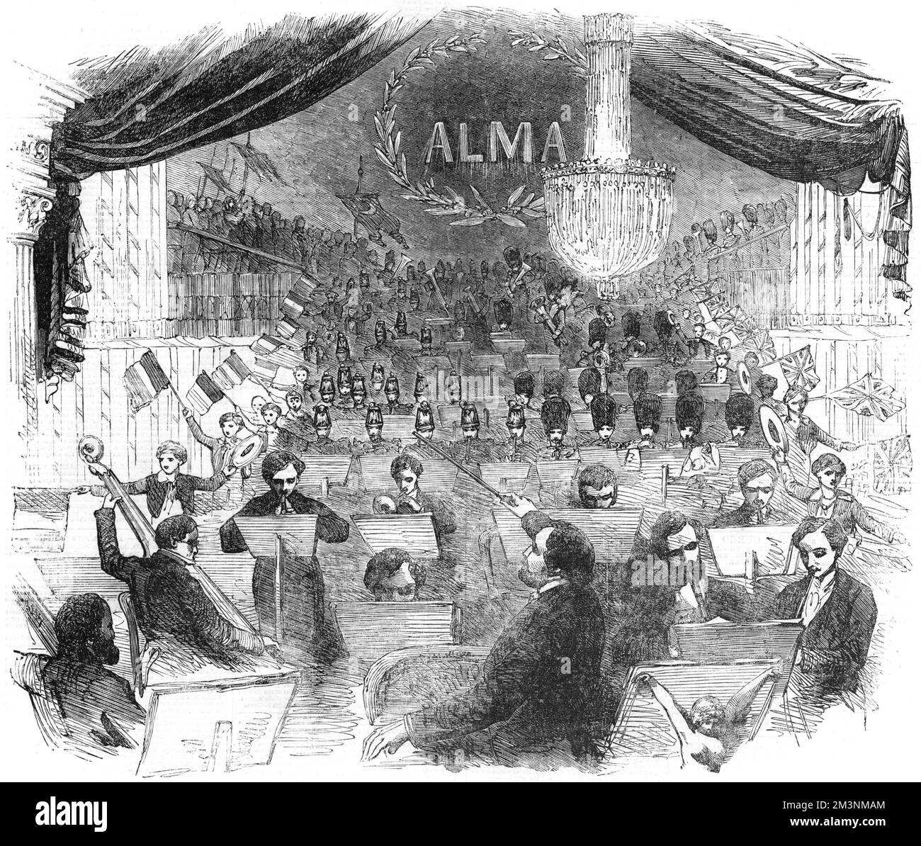 Jullien Covent Gartenkonzert, 1855 Stockfoto