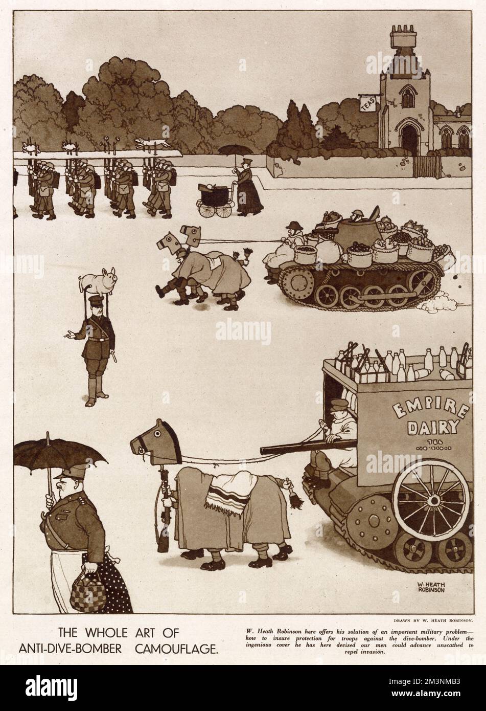 Die ganze Kunst der Anti-Dive-Bomber-Tarnung Stockfoto