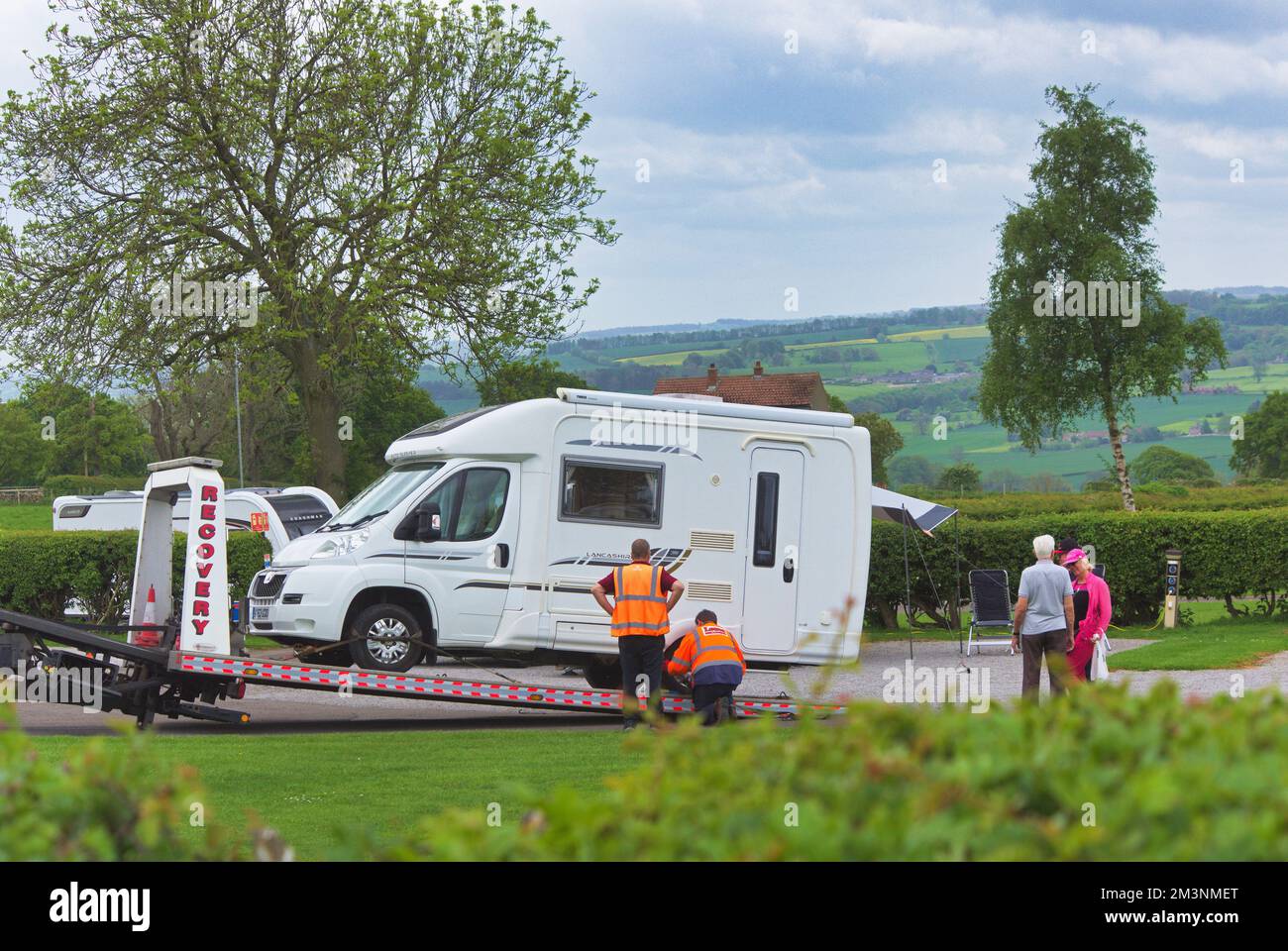 Pannenfahrzeug für Wohnmobile, North Yorkshire, England, Großbritannien Stockfoto