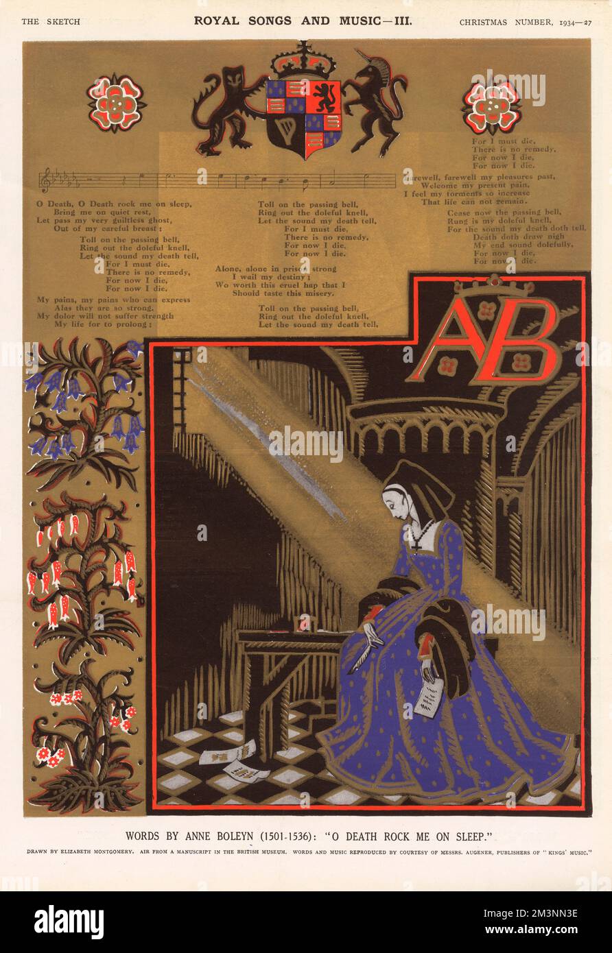 Songtext von Anne Boleyn Stockfoto