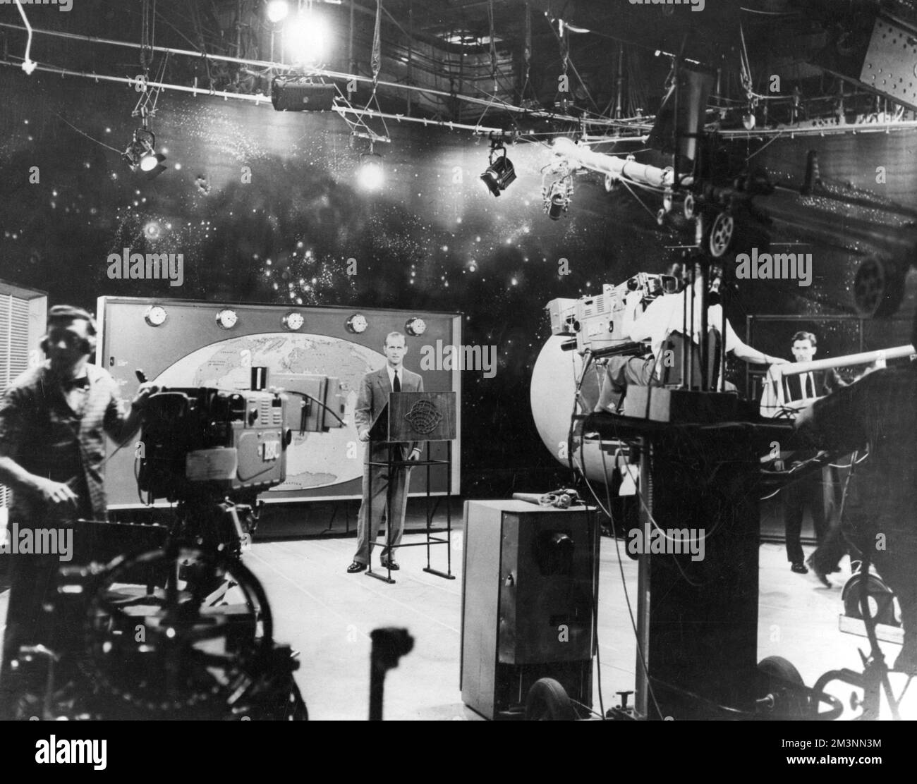 Duke of Edinburgh im Fernsehen, 1957 Stockfoto