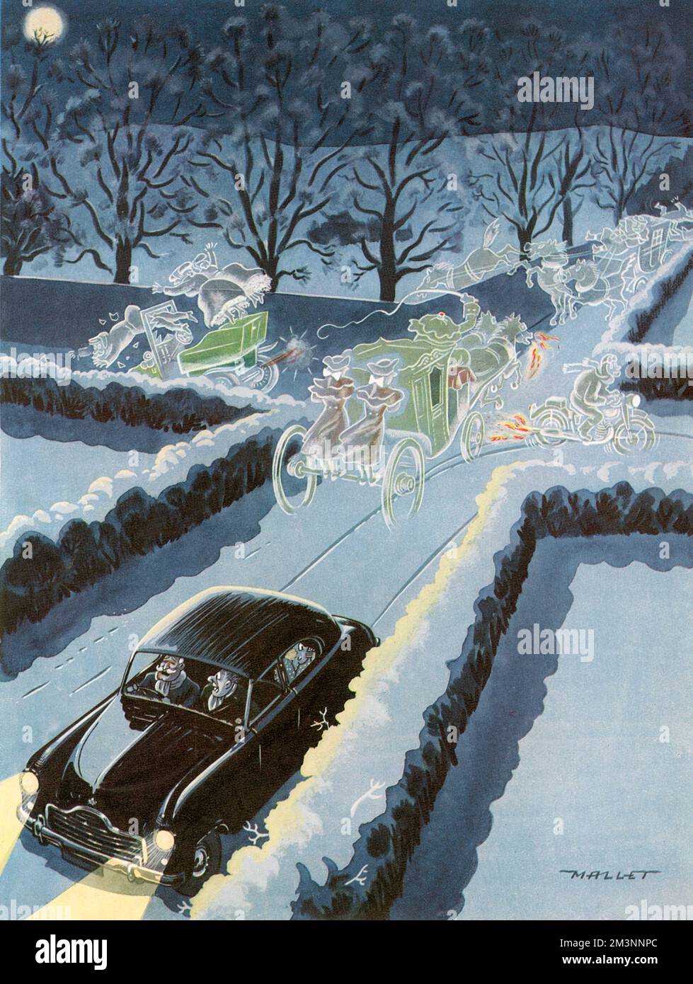 Eine geisterhafte Ecke von Mallet Stockfoto