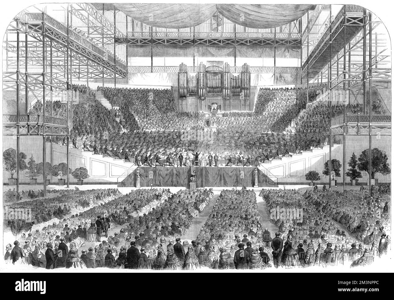 Eine Aufführung beim Great Händel Festival im Crystal Palace, Sydenham Stockfoto