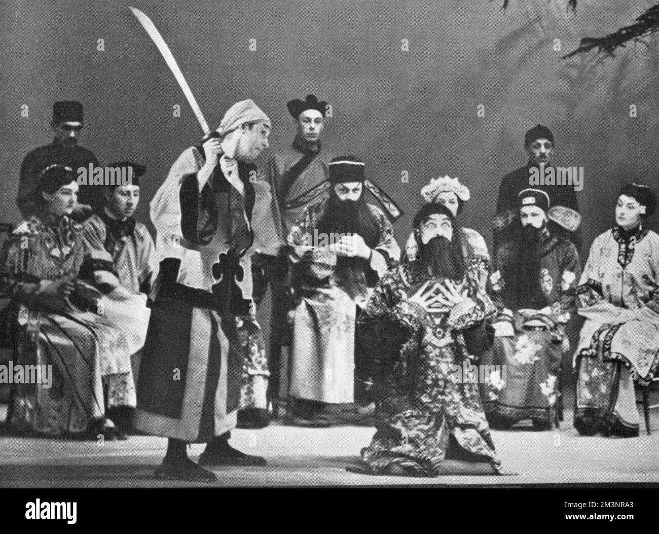 Eine Produktion des traditionellen chinesischen Stücks, Lady Precious Stream, von S. I. Hsiung, im Little Theatre. Stockfoto
