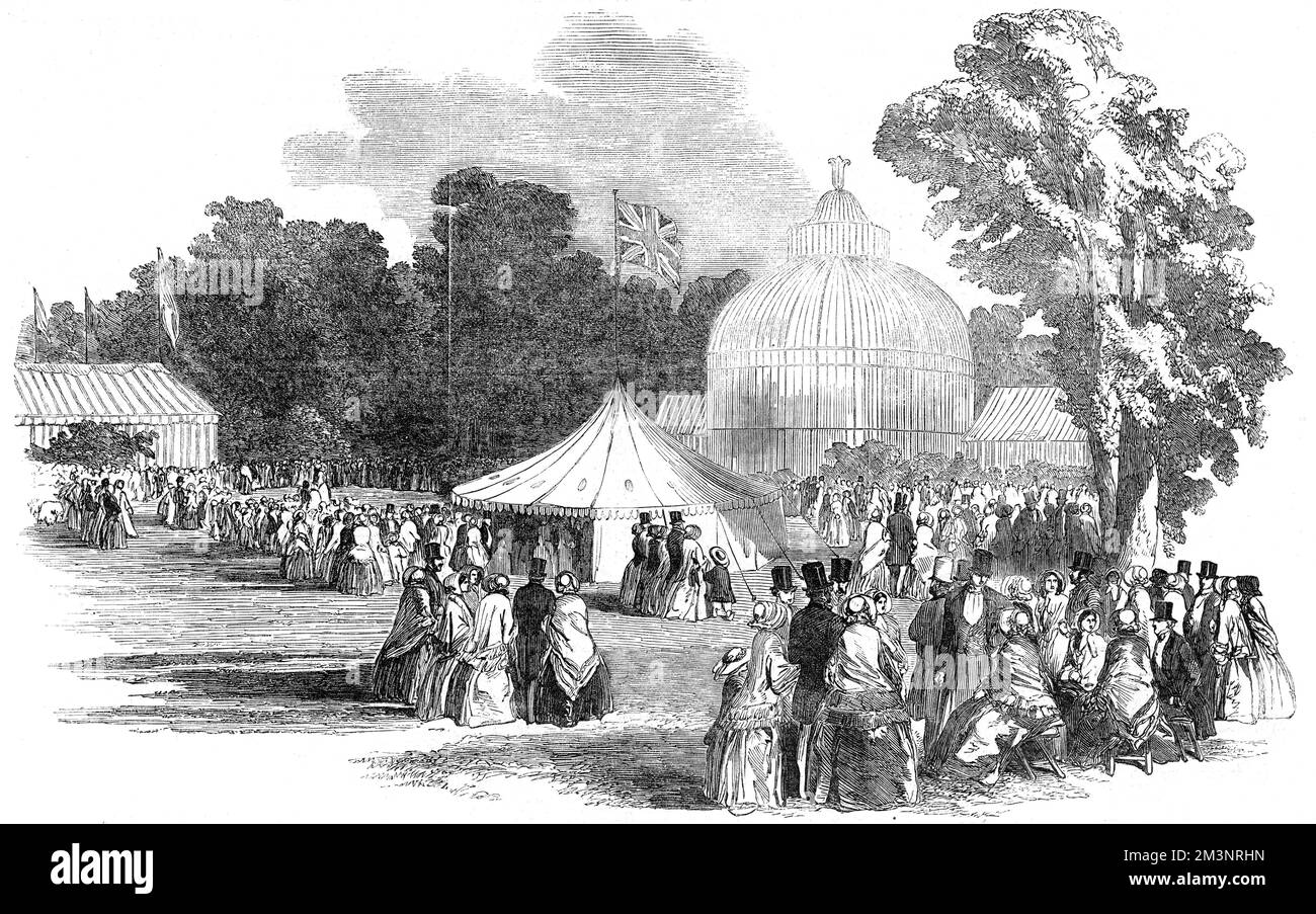 Birmingham Botanic Garden, 1851 Stockfoto