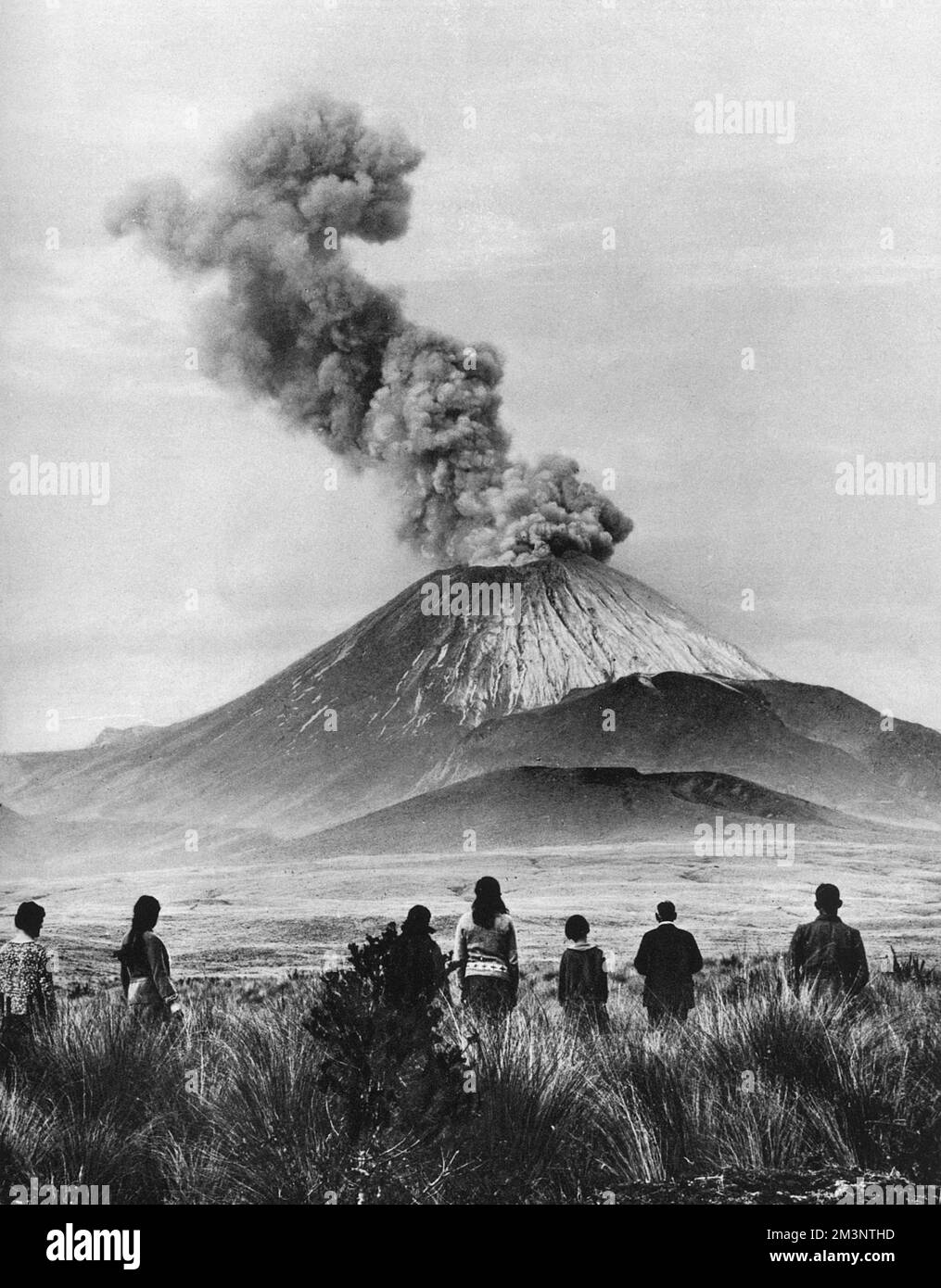 Ngauruhoe Vulkan, Neuseeland, 1931 Stockfoto