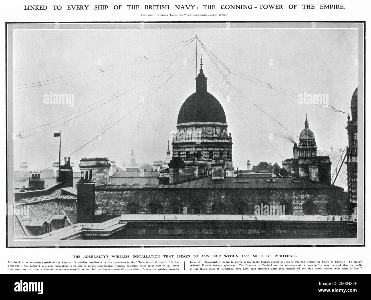 Conning Tower, Whitehall, London 1908 Stockfoto