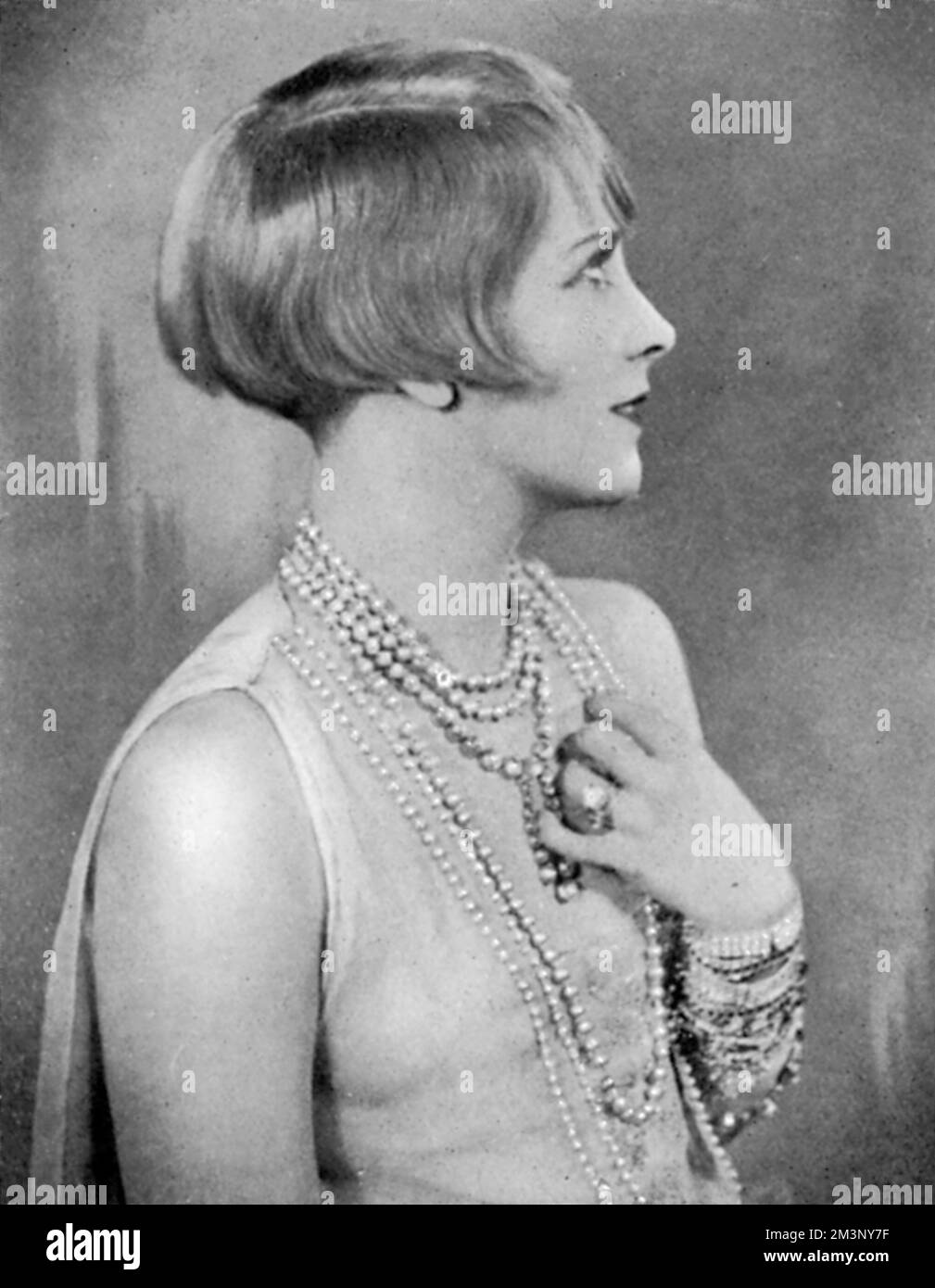 Joan Bourdelle als Lorelei Lee in Gentlemen bevorzugen Blondinen Stockfoto