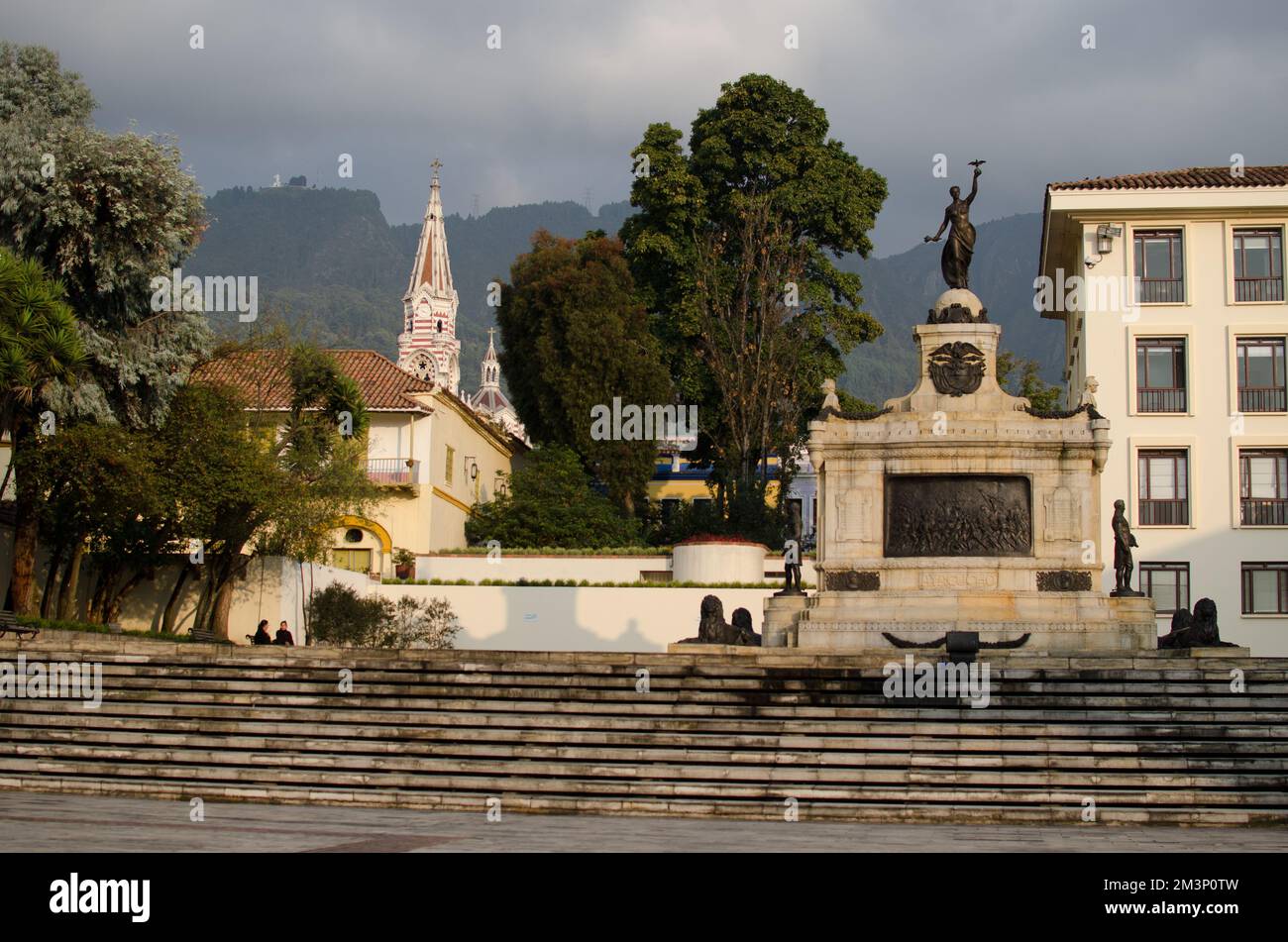 Ein Denkmal für die Schlacht von Ayacucho, eine militärische Begegnung während des peruanischen Unabhängigkeitskriegs Stockfoto