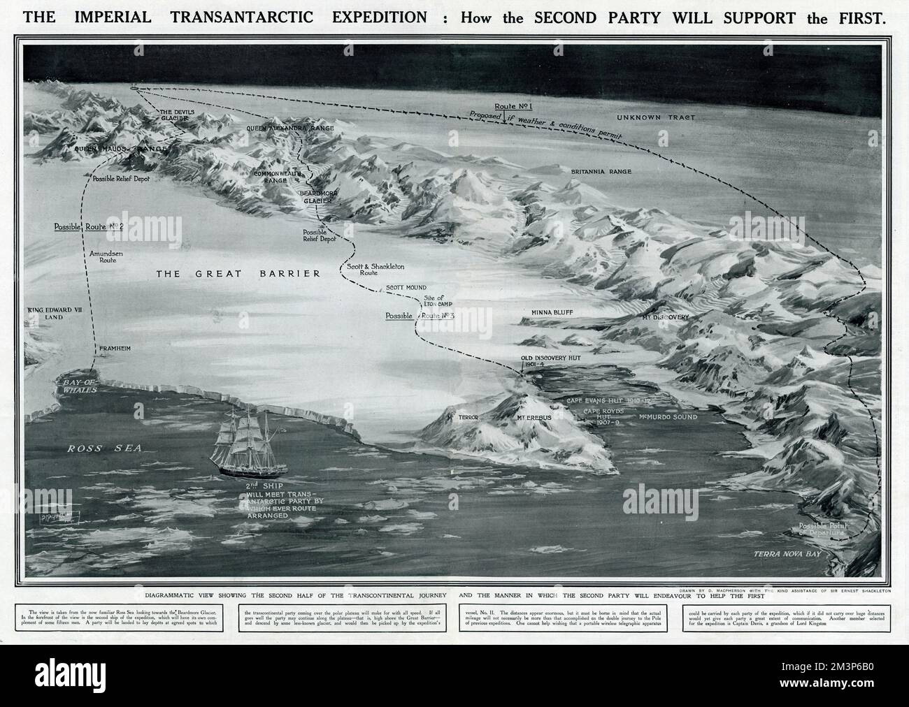 Kaiserliche Trans-Antarktis-Expedition 1914 -1917 Stockfoto