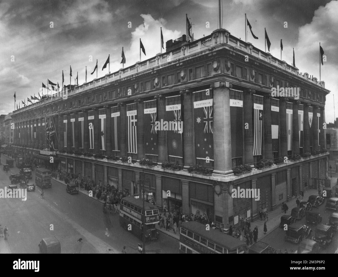 Selfridges während des Zweiten Weltkriegs Stockfoto