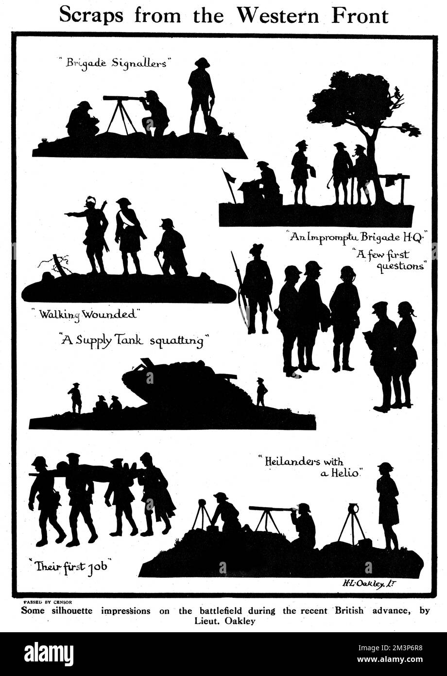 Schrott von der Westfront von H. L. Oakley Stockfoto