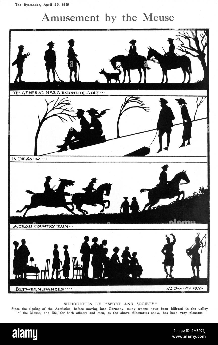 Amusement by the Maas von H. L. Oakley Stockfoto